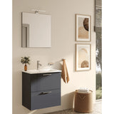 vitra mobile bagno sospeso vitra con lavabo colore antracite 60 cm