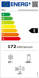 beko frigorifero sottotavolo beko ts190040n 88 litri classe e a818xl475xp50 statico bianco ean 8690842577307