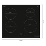 bosch piano cottura a induzione bosch pue611bb5j 4 fuochi l592xp522 vetro ceramica nero ean 4242005261208