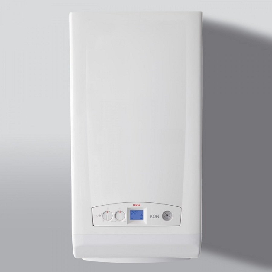 caldaia a gas unical kon m c28 kw a condensazione gpl completa di kit scarico fumi new erp
