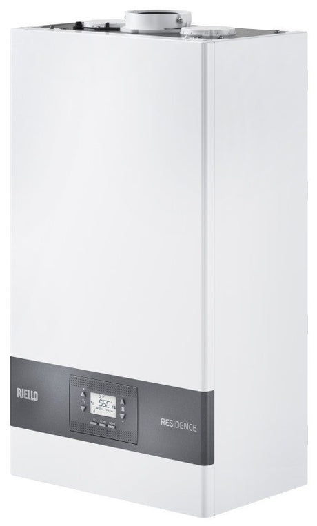 caldaia riello residence condens 35 kis a condensazione completa di kit fumi metano low nox classe a novita 8140
