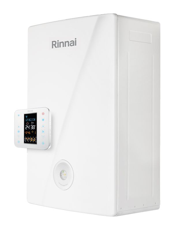 caldaia rinnai a condensazione momiji 29 kw completa di kit scarico fumi con cronotermostato wi fi intergrato metano low nox reb kai2529ff