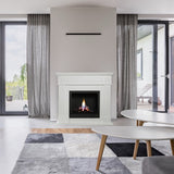 camino a bioetanolo biocamino da terra cambridge in legno bianco 110x37x102h