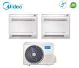 climatizzatore condizionatore console midea dual split inverter 12_12 con m2oe 18hfn8 q r 32 12000_12000