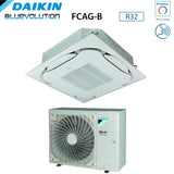 climatizzatore condizionatore daikin bluevolution inverter a cassetta round flow skyair alpha series 48000 btu fcag140b _ rzag140ny1 trifase r 32 wi fi optional con griglia standard