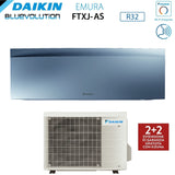 climatizzatore condizionatore daikin bluevolution inverter serie emura silver 7000 btu ftxj20as r 32 wi fi integrato classe a___ garanzia italiana novita