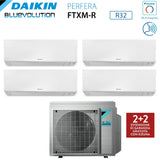 climatizzatore condizionatore daikin bluevolution quadri split inverter serie ftxm r perfera wall 9_9_9_12 con 4mxm68n r 32 wi fi integrato 9000_9000_9000_12000 garanzia italiana novita