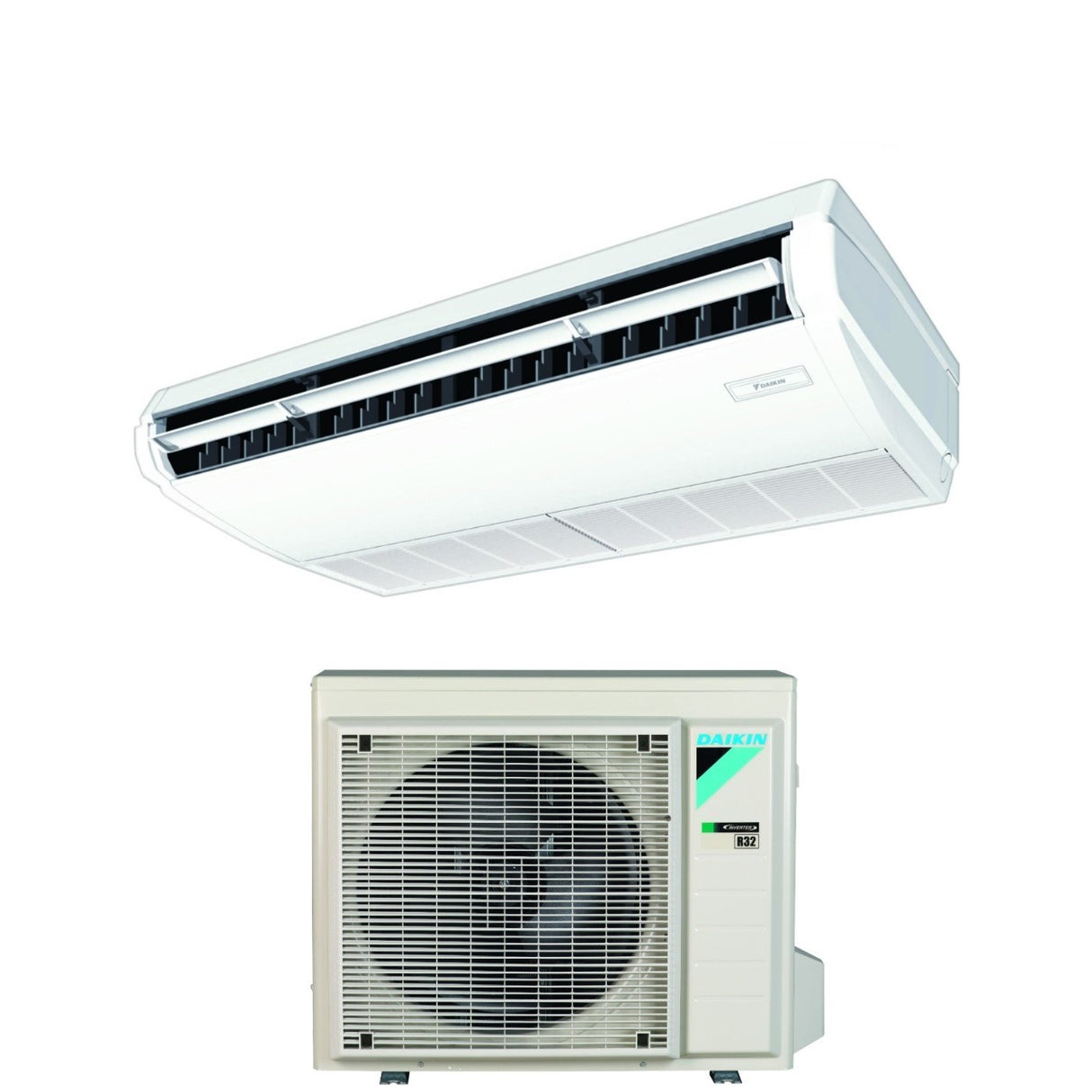climatizzatore condizionatore daikin pensile a soffitto dc inverter 12000 btu fha35a r 32 wi fi optional a__ a_ garanzia italiana