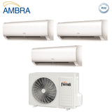 climatizzatore condizionatore ferroli trial split inverter serie ambra m 9_12_18 con 28 4 r 32 wi fi integrato 9000_12000_18000
