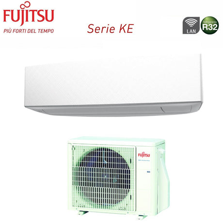 climatizzatore condizionatore fujitsu inverter serie ke white 9000 btu asyg09ketf r 32 wi fi integrato 3ngf87235 colore bianco classe a__ a_