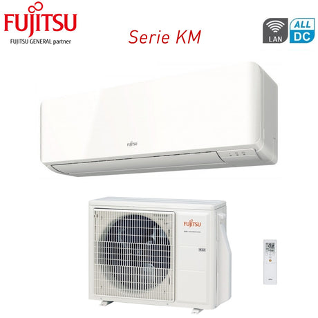 climatizzatore condizionatore fujitsu inverter serie km 7000 btu asyg07kmce codice 3ngf87160 r 32 wi fi optional classe a__ a_