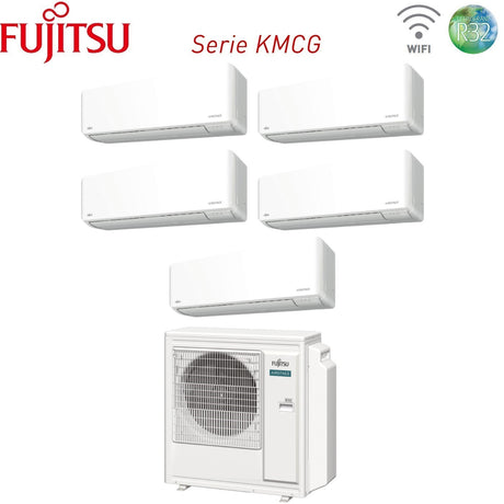climatizzatore condizionatore fujitsu penta split inverter serie km 9_9_9_9_9 con aoyg36kbta5 r 32 wi fi integrato 9000_9000_9000_9000_9000