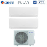climatizzatore condizionatore gree dual split inverter serie pular 7_12 con gwhd 14 nk6oo r 32 wi fi integrato 7000_12000