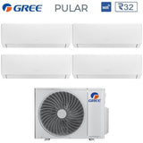climatizzatore condizionatore gree quadri split inverter serie pular 7_7_7_12 con gwhd 36 nk6oo r 32 wi fi integrato 7000_7000_7000_12000