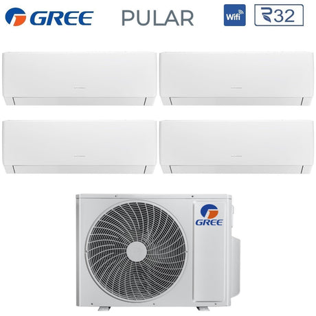 climatizzatore condizionatore gree quadri split inverter serie pular 7_7_7_9 con gwhd 36 nk6oo r 32 wi fi integrato 7000_7000_7000_9000