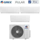 climatizzatore condizionatore gree trial split inverter serie pular 7_7_12 con gwhd 28 nk6oo r 32 wi fi integrato 7000_7000_12000