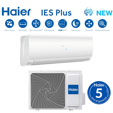 climatizzatore condizionatore haier inverter serie ies plus 12000 btu as35s2sf2fa 3 r 32 wi fi integrato classe a___ a__