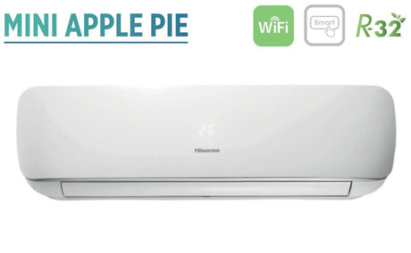 climatizzatore condizionatore hisense inverter mix mini apple pie + hi comfort 9000 btu tg25ve01g+cf25yr04w r 32 wi fi integrato