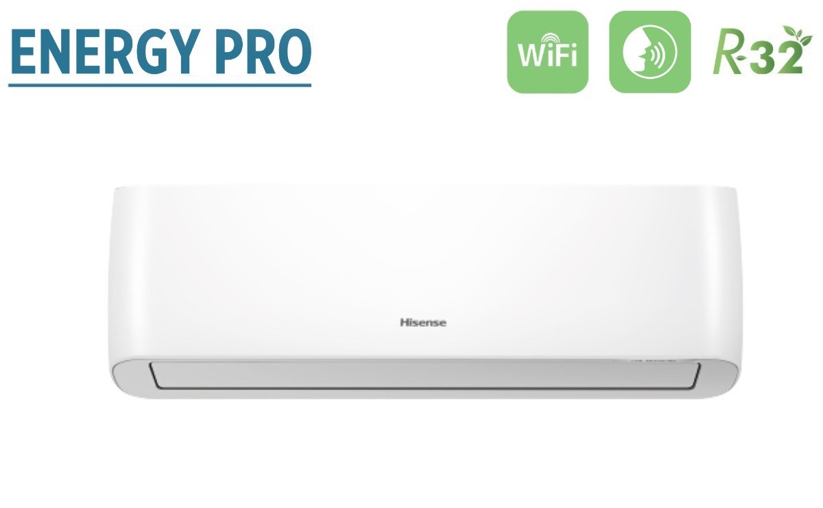 climatizzatore condizionatore hisense inverter serie energy pro 9000 btu qe25xv00g r 32 wi fi integrato classe a___ novita 2020