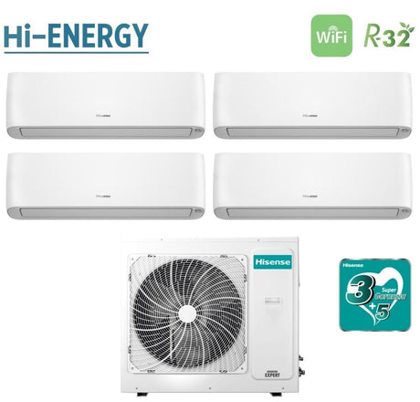 climatizzatore condizionatore hisense quadri split inverter serie hi energy 9_9_9_9 con 4amw105u4raa r 32 wi fi integrato 9000_9000_9000_9000 novita