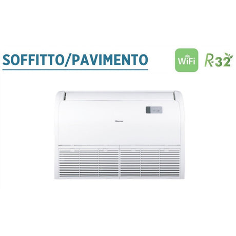 climatizzatore condizionatore hisense soffitto pavimento r 32 24000 btu auv71ur4ra4 a__ con comando remoto novita