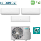 climatizzatore condizionatore hisense trial split inverter serie hi comfort 7_9_9 con 3amw72u4rfa r 32 wi fi integrato 7000_9000_9000 novita