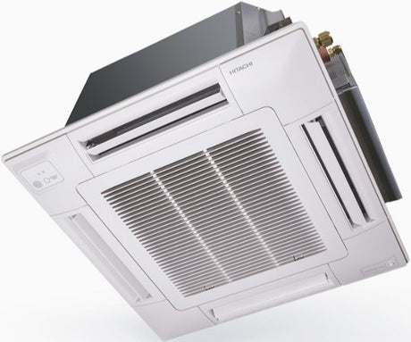climatizzatore condizionatore hitachi a cassetta 4 vie inverter 18000 btu rai 50rpe r 32 wi fi optional con griglia inclusa novita