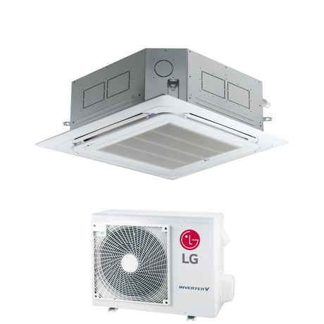 climatizzatore condizionatore lg cassetta a 4 vie inverter 9000 btu ct09f r 32 wi fi optional con comando a filo e pannello incluso novita