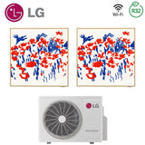 climatizzatore condizionatore lg dual split inverter serie artcool gallery 9_12 con mu2r17 r 32 wi fi optional 9000_12000 9163