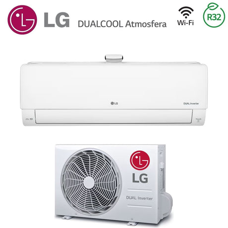 climatizzatore condizionatore lg inverter dualcool atmosfera 12000 btu ap12rk.nsj r 32 wi fi integrato a++ a+