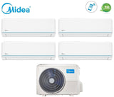 climatizzatore condizionatore midea quadri split inverter serie evolution 9_9_12_12 con m40b 36hfn8 r 32 wi fi optional 9000_9000_12000_12000