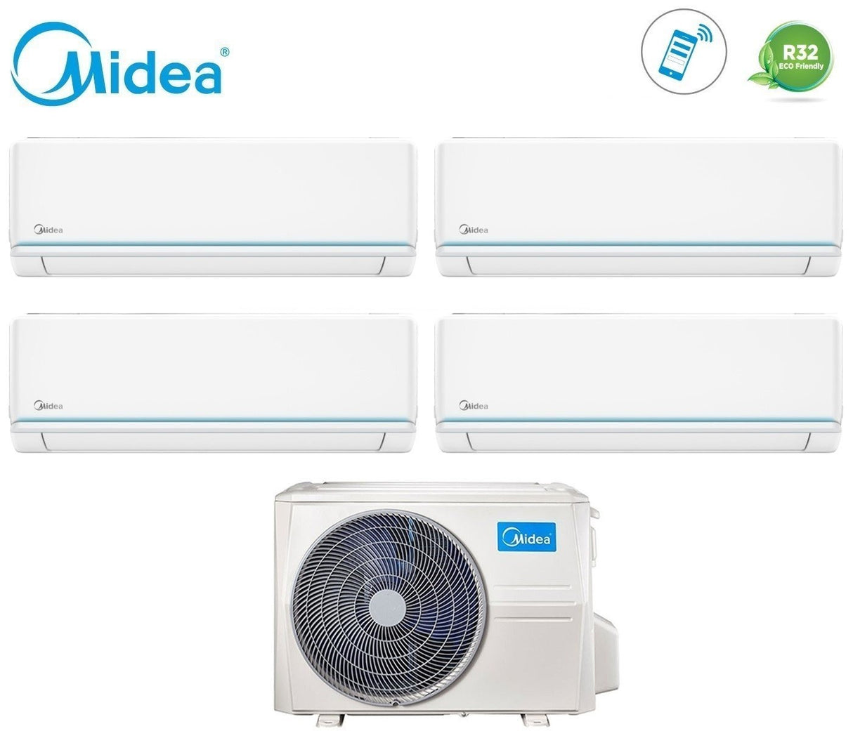 climatizzatore condizionatore midea quadri split inverter serie evolution 9_9_9_9 con m40b 36hfn8 r 32 wi fi optional 9000_9000_9000_9000