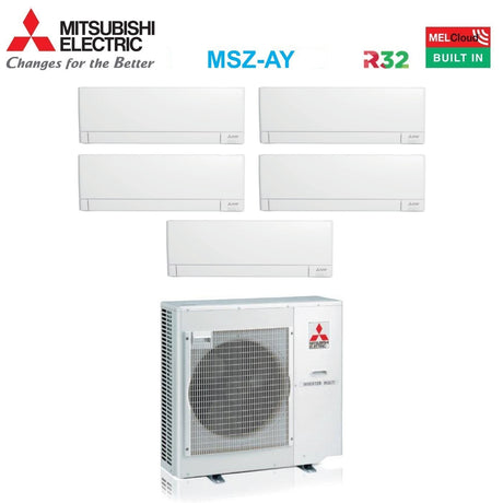 climatizzatore condizionatore mitsubishi electric penta split inverter linea plus serie msz ay 9_9_9_9_18 con mxz 5f102vf r 32 wi fi integrato 9000_9000_9000_9000_18000