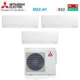 climatizzatore condizionatore mitsubishi electric trial split inverter linea plus serie msz ay 9_9_15 btu con mxz 3f54vf wi fi integrato r 32 9000_9000_15000 a___