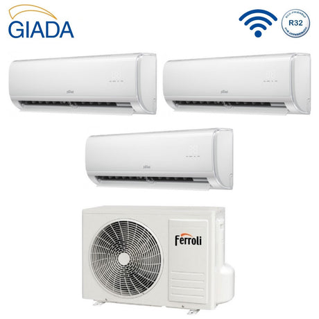 climatizzatore condizionatore trial split inverter ferroli giada m 9000_9000_9000 btu con 21 3 wi fi integrato alexa e google home 9_9_9 novita