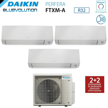 daikin climatizzatore condizionatore daikin bluevolution trial split inverter serie perfera all season 9912 con 3mxm52a r 32 wi fi integrato 9000900012000 garanzia italiana