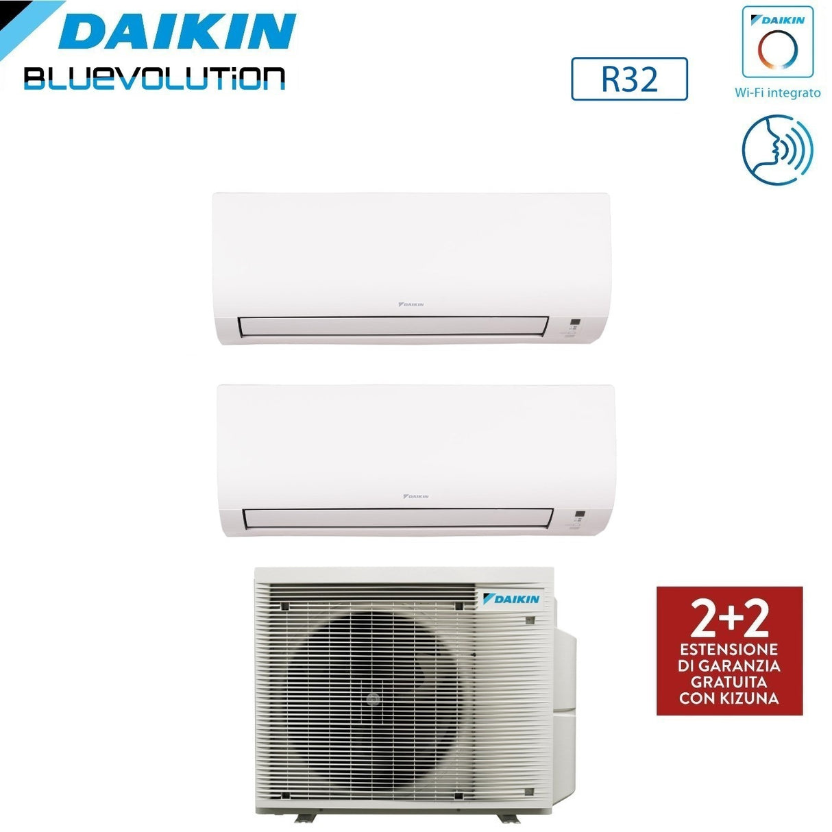 daikin condizionatore daikin dual split comfora 77 con 2mxm40a r 32 wi fi integrato