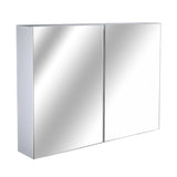 easycomfort easycomfort armadietto pensile da bagno con specchiera e 3 ripiani in mdf bianco 80 x 60 x 15cm ean 8054111844000