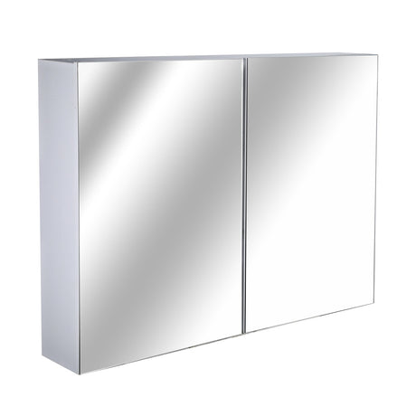 easycomfort easycomfort armadietto pensile da bagno con specchiera e 3 ripiani in mdf bianco 80 x 60 x 15cm ean 8054111844000