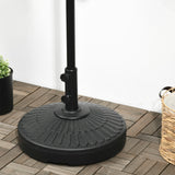easycomfort easycomfort base per ombrellone da giardino di diametro 38 48 mm con riempimento laterale 48 5x36 cm