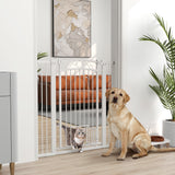 easycomfort easycomfort cancellino per cani regolabile con estensioni e porta per gatti 76 104x106cm bianco