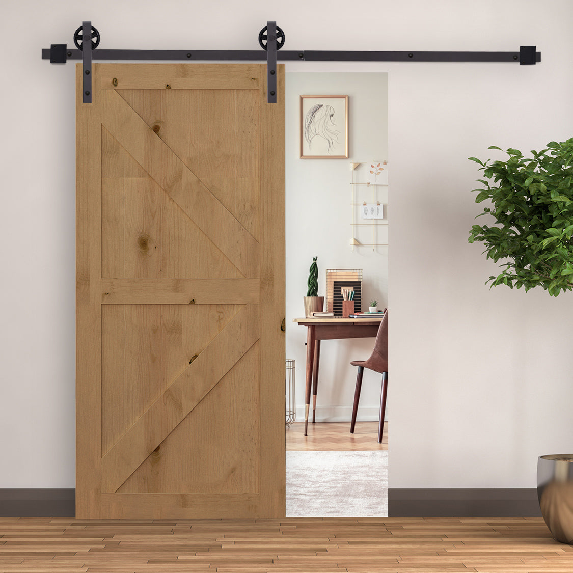 easycomfort easycomfort kit porta scorrevole 100kg max in acciaio con binario ganci fermi viti e bulloni 183x4x0 6 cm