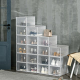 easycomfort easycomfort mobile scarpiera rettangolare in plastica pp 18 box 25x35x19 cm per scarpe max 43 eu vestiti e libri
