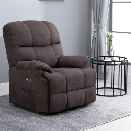 easycomfort easycomfort poltrona elettrica alzapersona reclinabile 150 poltrona relax elettrica in velluto con connettore usb motore telecomando poggiapiedi e tasche laterali per anziani marrone