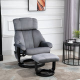 easycomfort easycomfort poltrona massaggiante reclinabile con poggiapiedi e telecomando in finta pelle pu 76x80x102 cm grigio