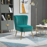 easycomfort easycomfort poltrona moderna in stile scandinavo imbottita e rivestita in tessuto vellutato 56x65 5x82 5cm verde