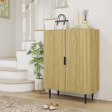 easycomfort easycomfort scarpiera salvaspazio per 15 paia di scarpe con 4 ripiani regolabili 80x38x110cm rovere