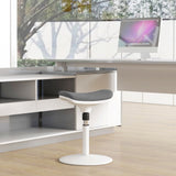 easycomfort easycomfort sgabello ergonomico e imbottito ad altezza regolabile con inclinazione a 5 41 5x41 5x51 5 71 5 cm grigio