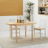 easycomfort easycomfort tavolo allungabile a ribalta per 4 6 persone in legno di pino 140x70x75 cm color legno