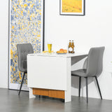 easycomfort easycomfort tavolo da pranzo allungabile design moderno tavolo pieghevole salvaspazio con ruote 120 80 73cm ean 8054111846424
